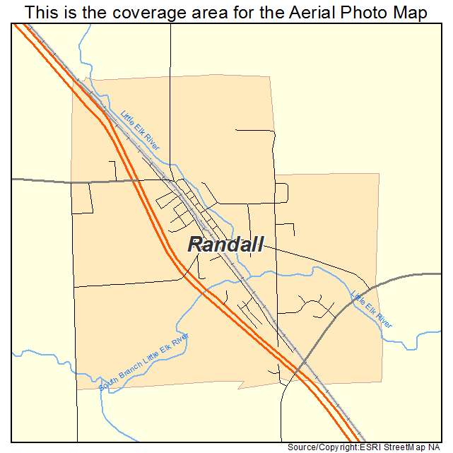Randall, MN location map 