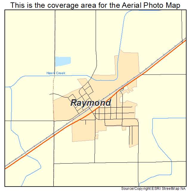 Raymond, MN location map 