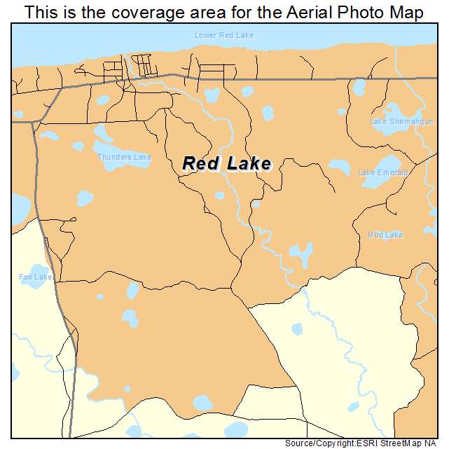 Red Lake, MN location map 