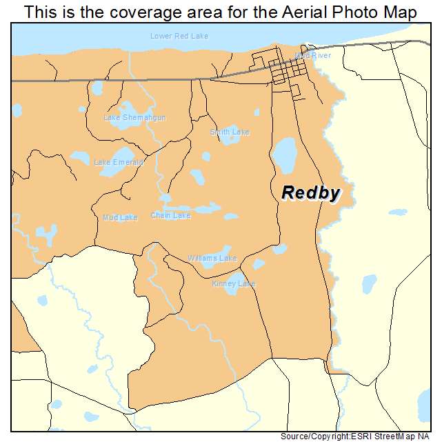 Redby, MN location map 