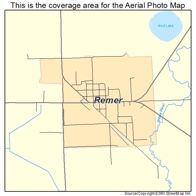 Remer, MN location map 