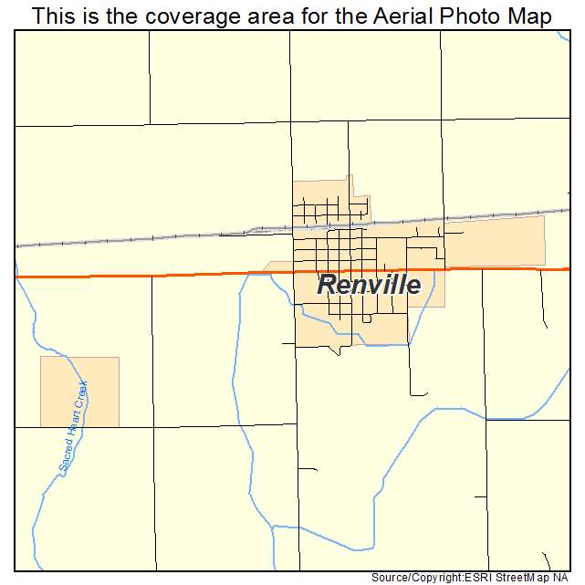 Renville, MN location map 