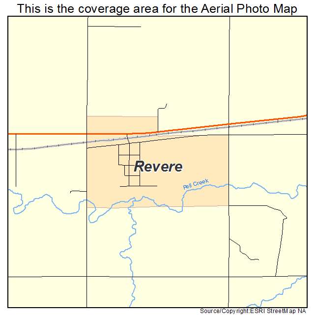 Revere, MN location map 