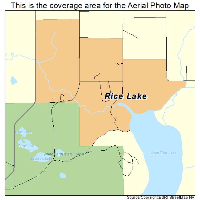 Rice Lake, MN location map 