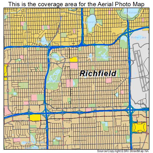 Richfield, MN location map 