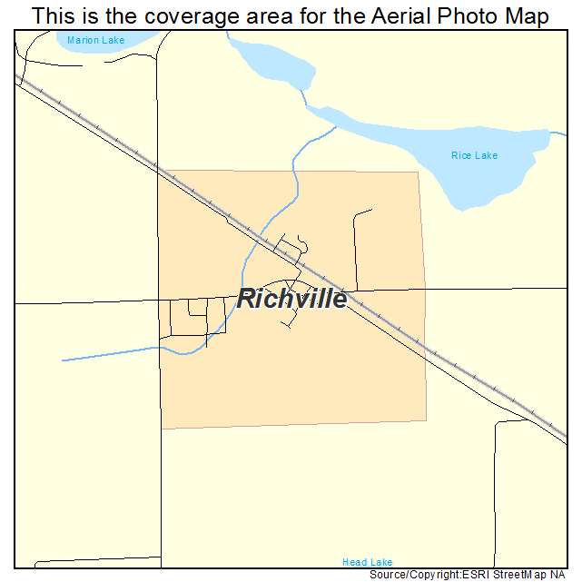 Richville, MN location map 