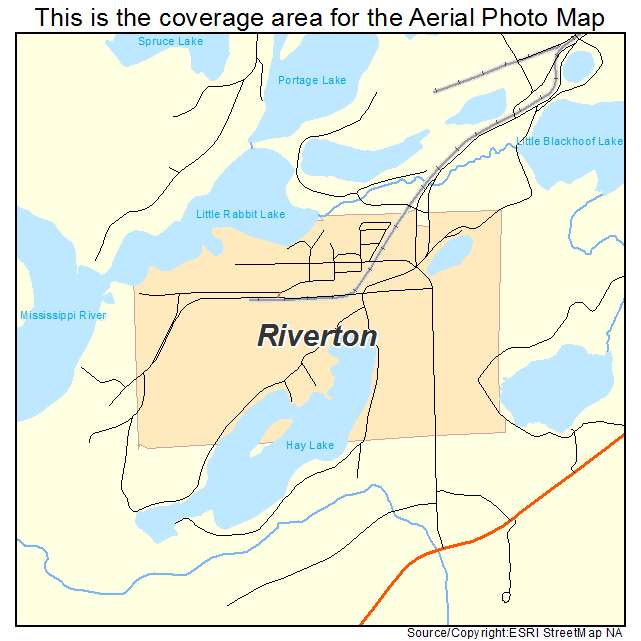 Riverton, MN location map 