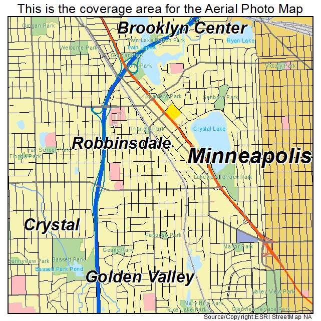 Robbinsdale, MN location map 