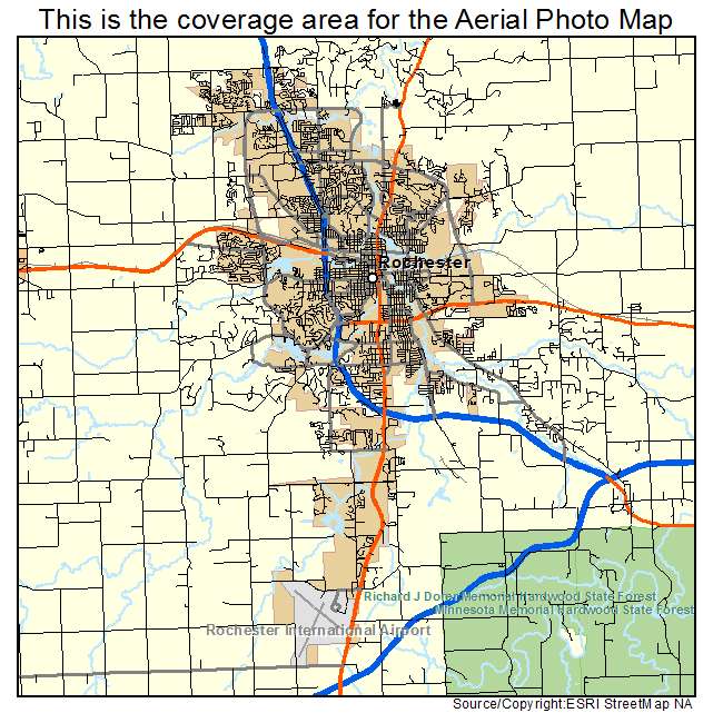 Rochester, MN location map 