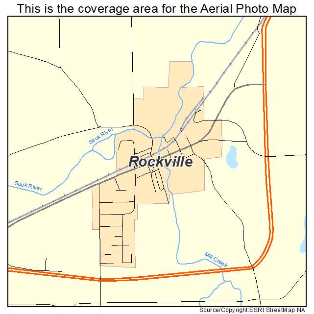 Rockville, MN location map 
