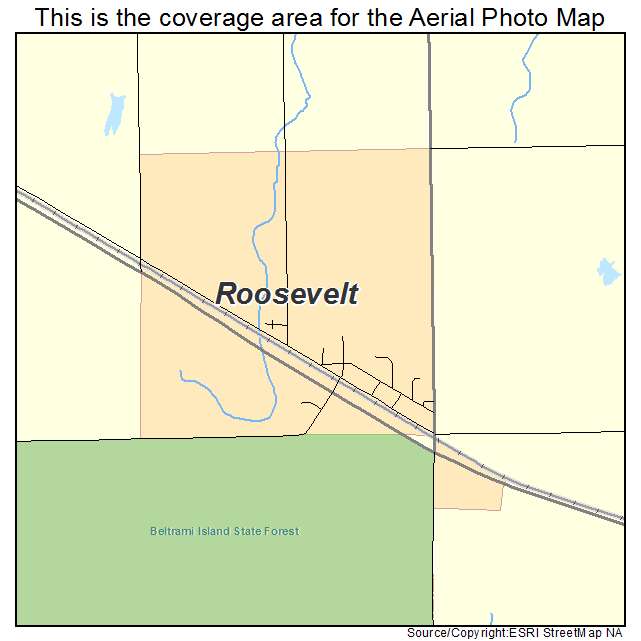 Roosevelt, MN location map 