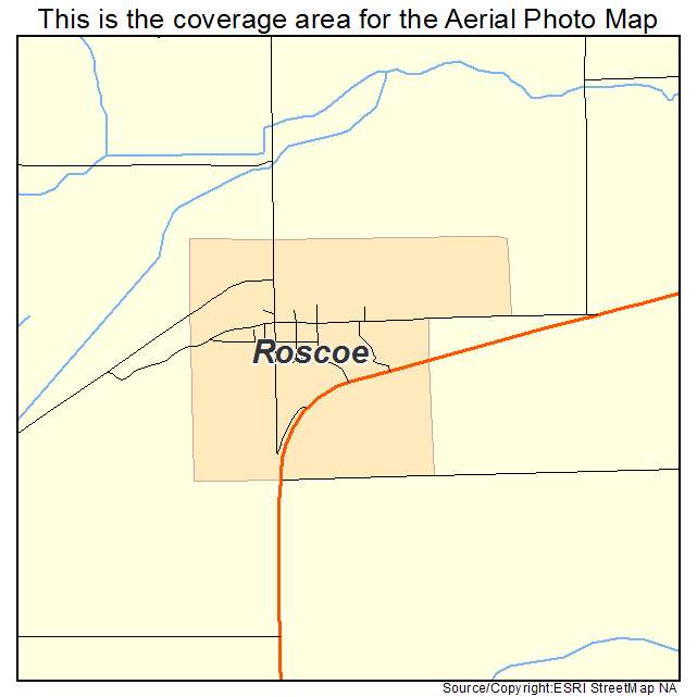 Roscoe, MN location map 