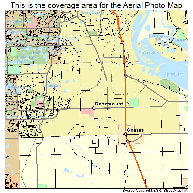 Rosemount, MN location map 