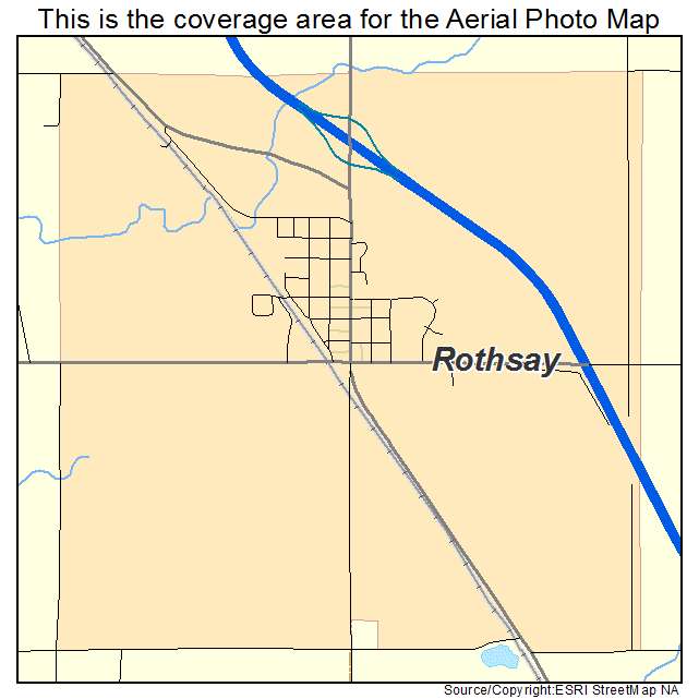 Rothsay, MN location map 