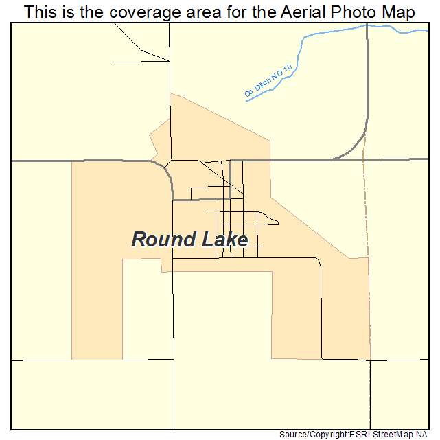 Round Lake, MN location map 