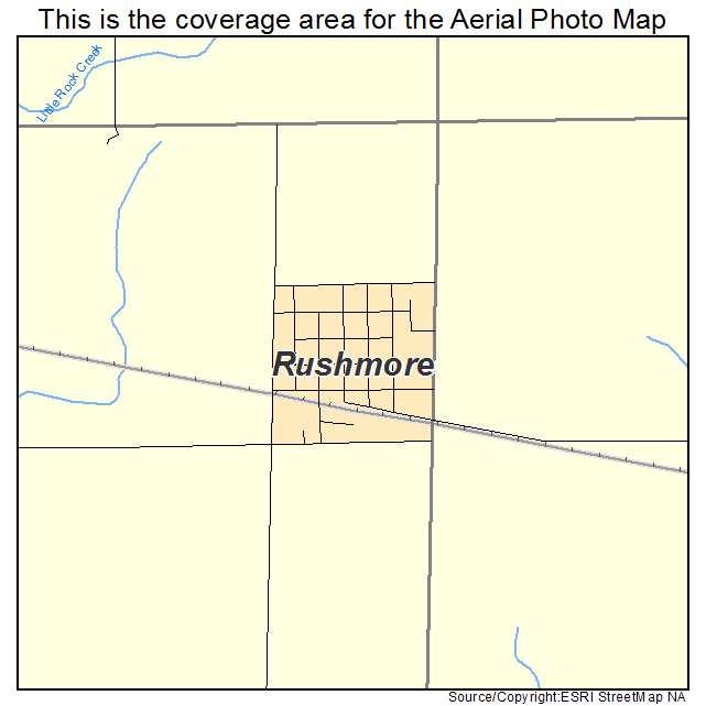 Rushmore, MN location map 