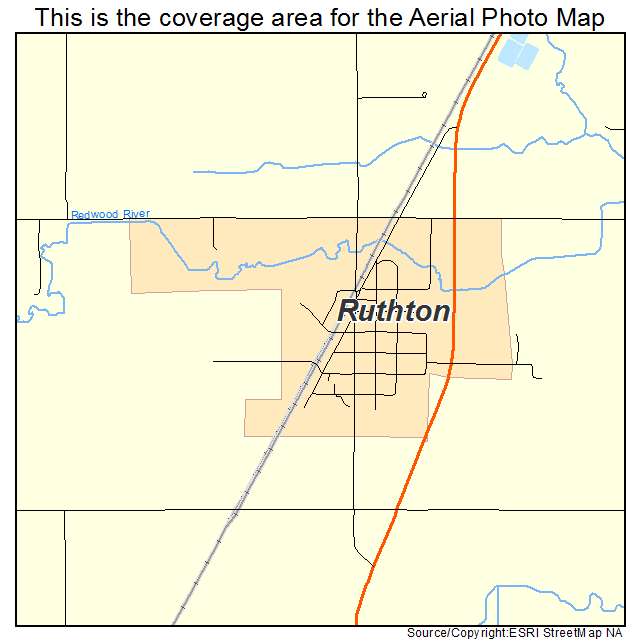 Ruthton, MN location map 