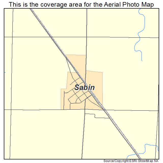 Sabin, MN location map 