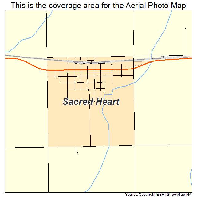 Sacred Heart, MN location map 