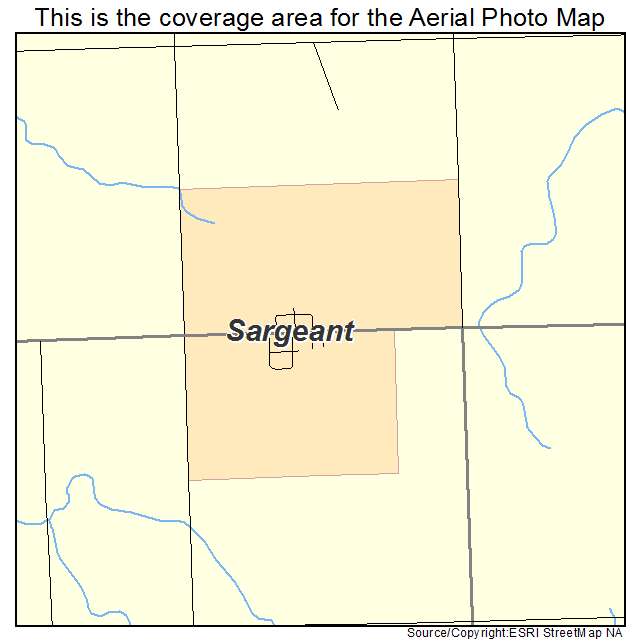 Sargeant, MN location map 