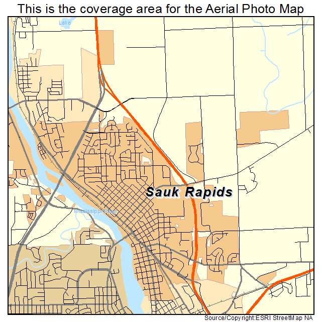 Sauk Rapids, MN location map 