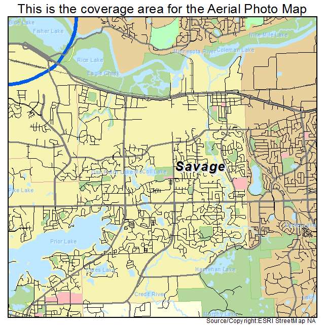 Savage, MN location map 