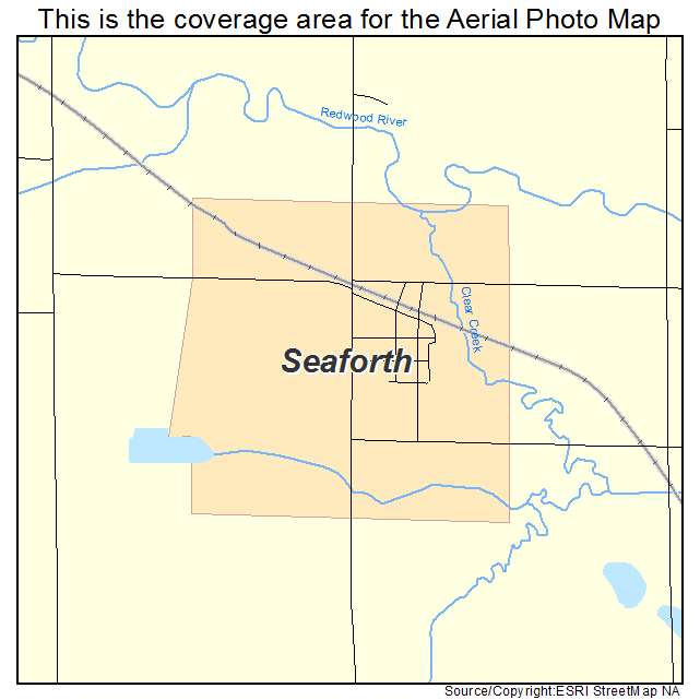Seaforth, MN location map 