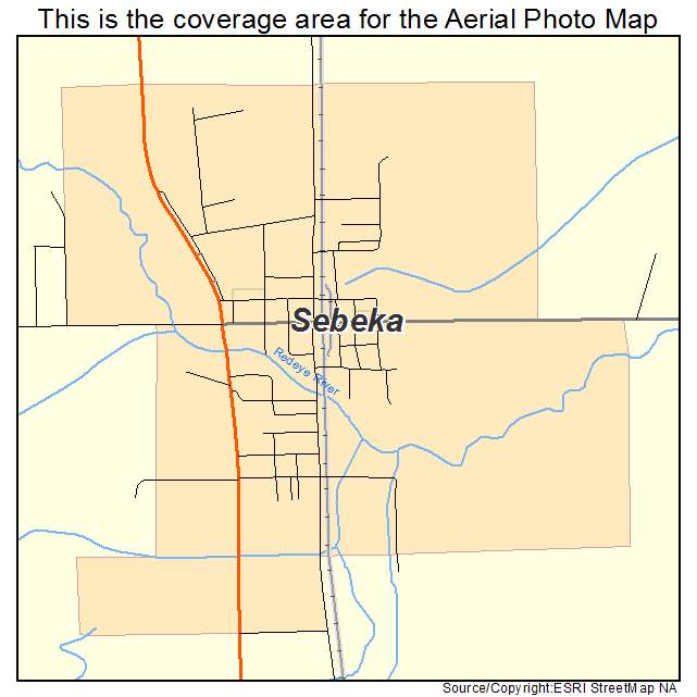 Sebeka, MN location map 