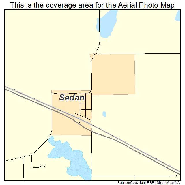 Sedan, MN location map 