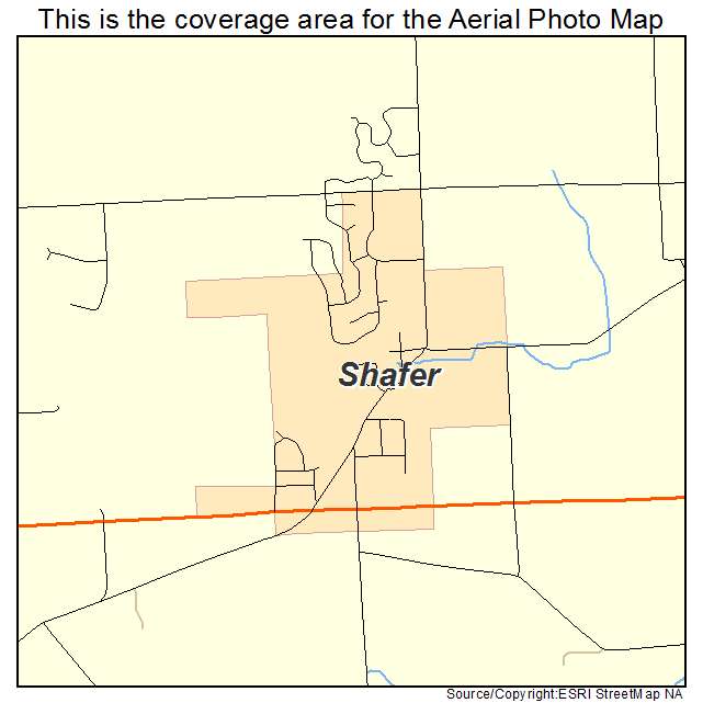 Shafer, MN location map 