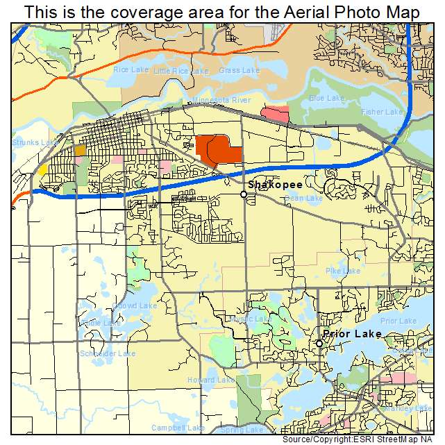 Shakopee, MN location map 