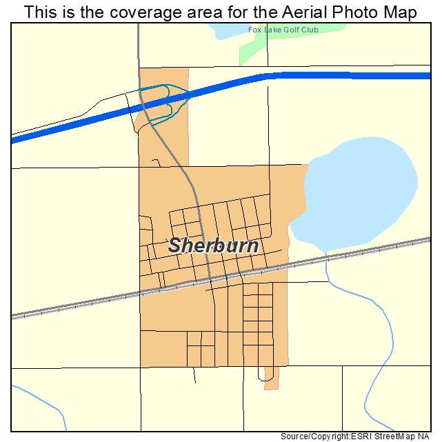 Sherburn, MN location map 