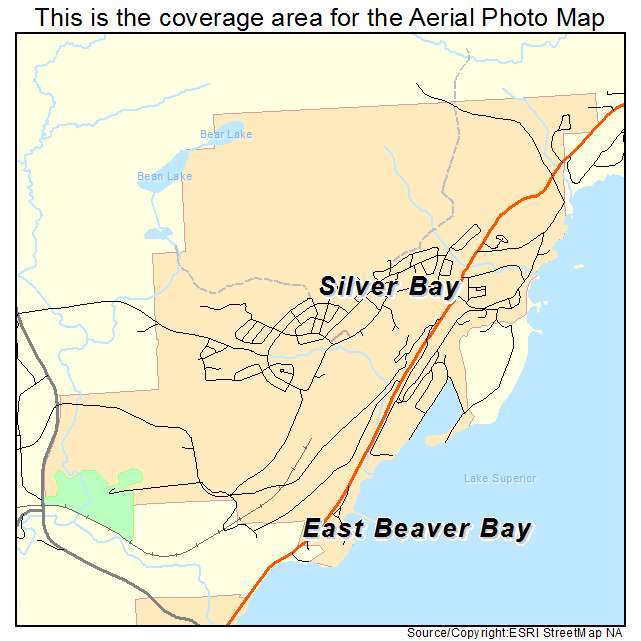 Silver Bay, MN location map 