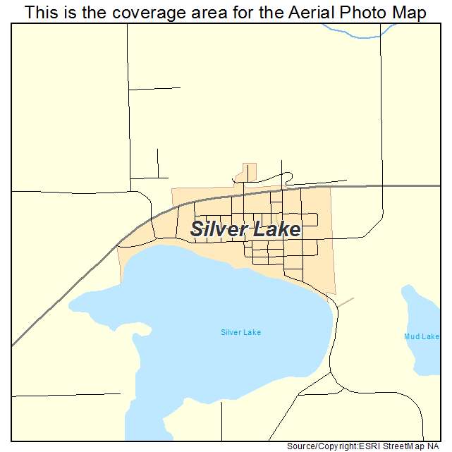 Silver Lake, MN location map 