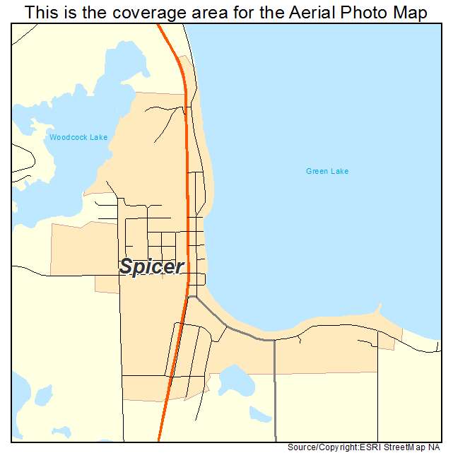 Spicer, MN location map 
