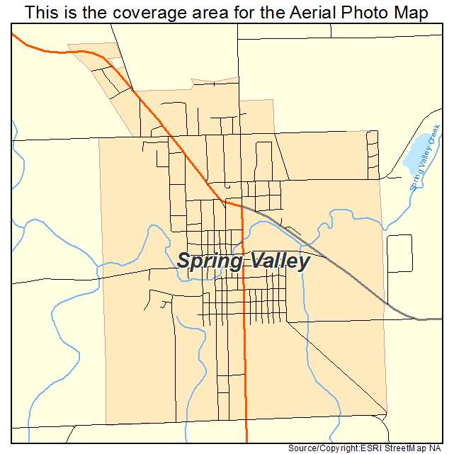 Spring Valley, MN location map 