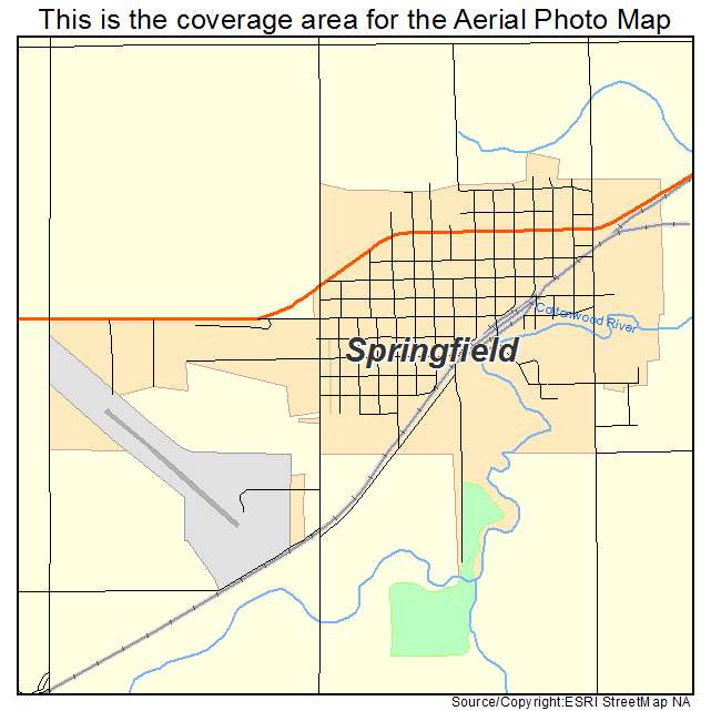 Springfield, MN location map 