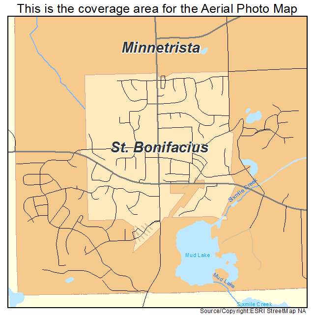 St Bonifacius, MN location map 