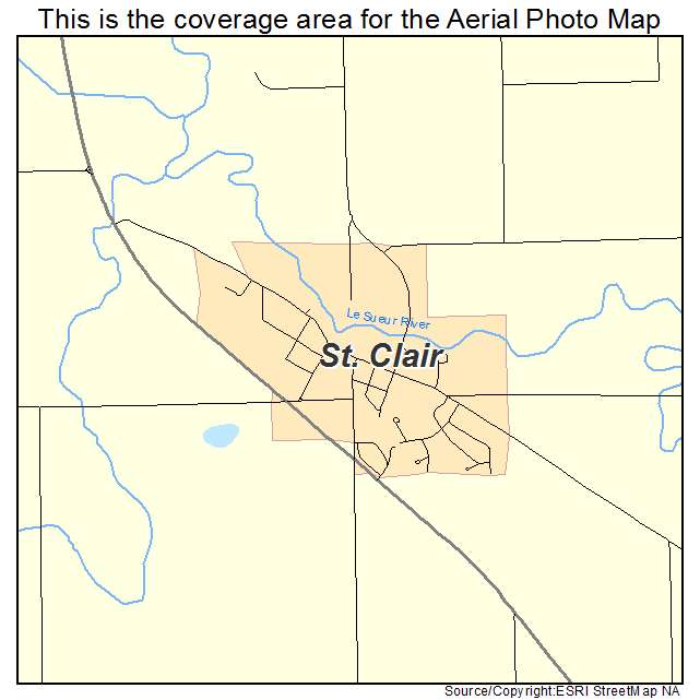 St Clair, MN location map 