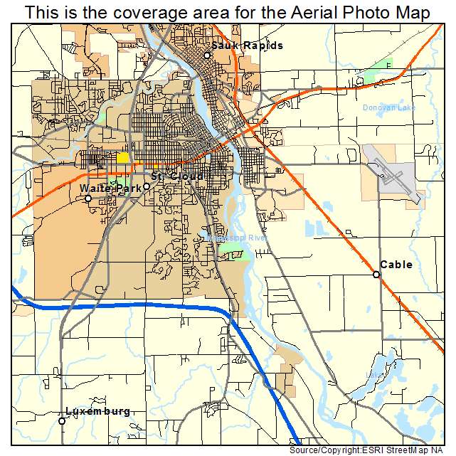 St Cloud, MN location map 