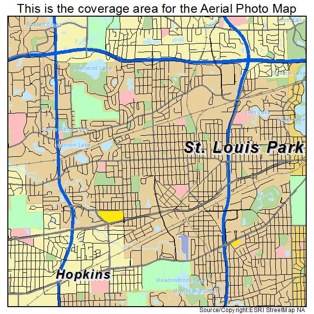 St Louis Park, MN location map 