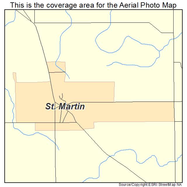 St Martin, MN location map 