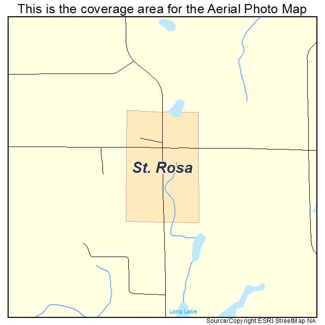 St Rosa, MN location map 