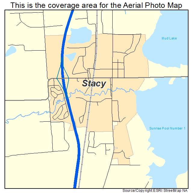 Stacy, MN location map 