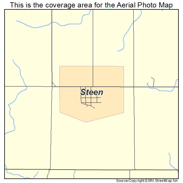 Steen, MN location map 