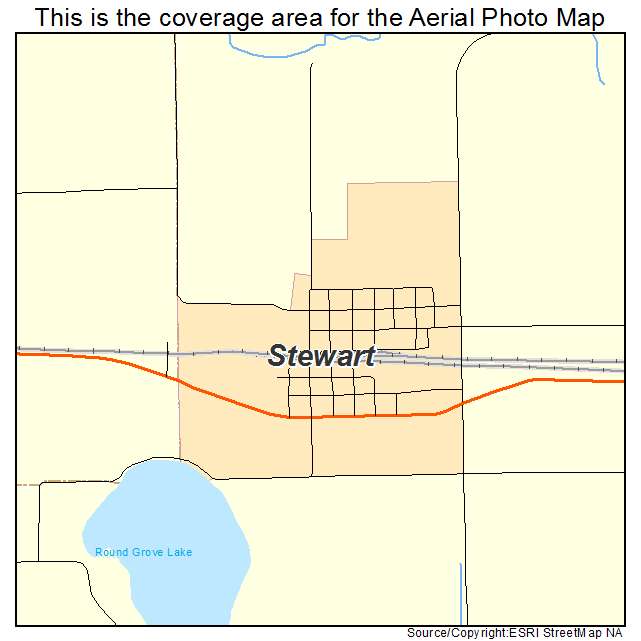 Stewart, MN location map 