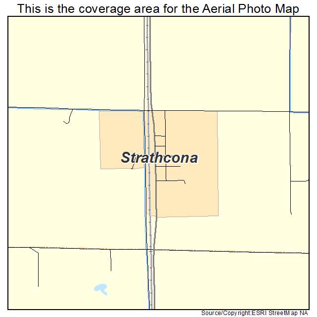 Strathcona, MN location map 