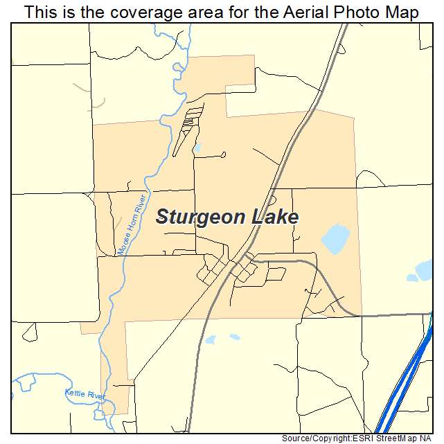 Sturgeon Lake, MN location map 
