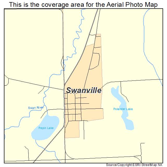 Swanville, MN location map 