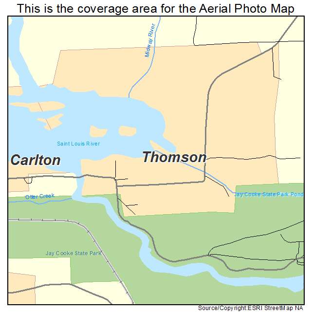 Thomson, MN location map 
